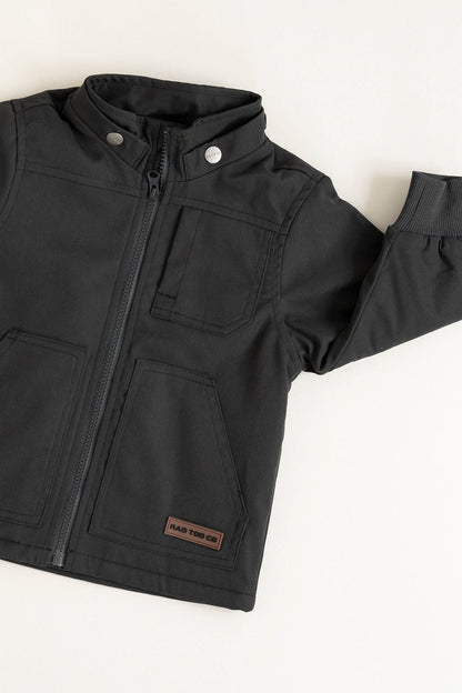 REMOVABLE HOODIE BANXS JACKET - CHARCOAL