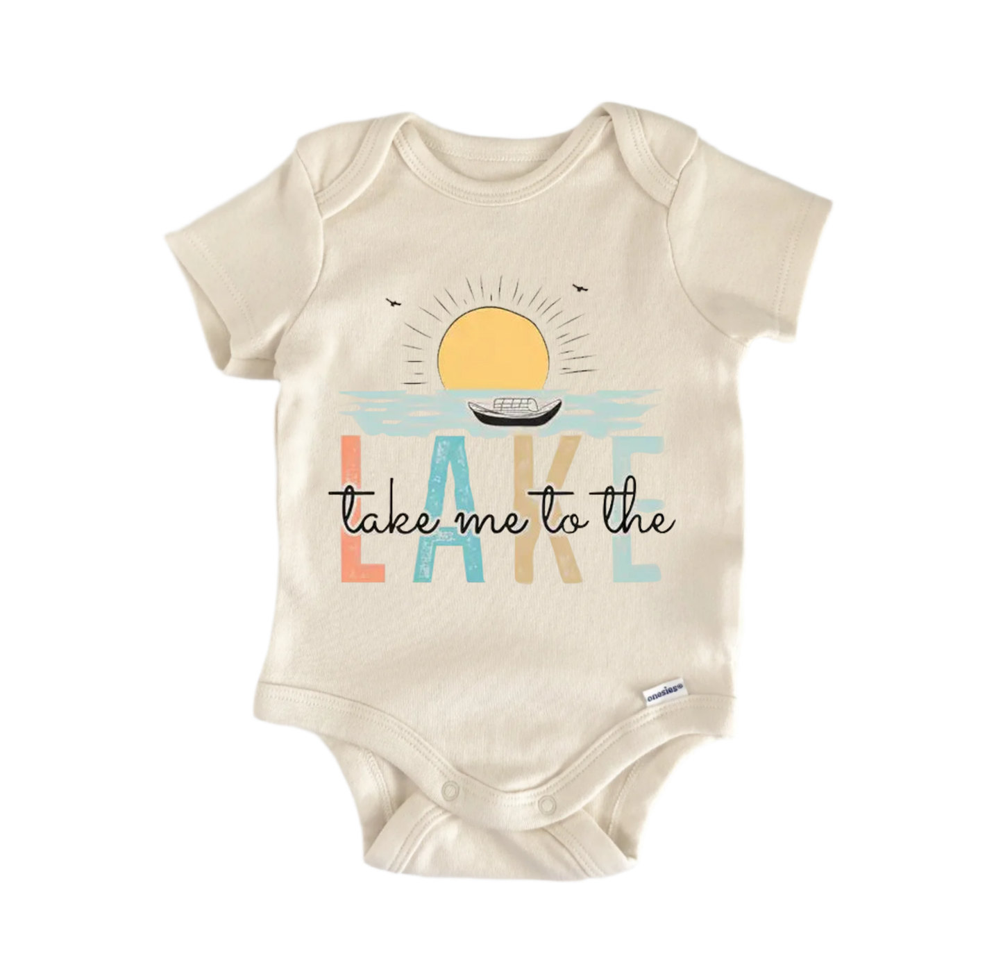 Take Me Lake Cabin Life Newborn Baby Onesie® Bodysuit