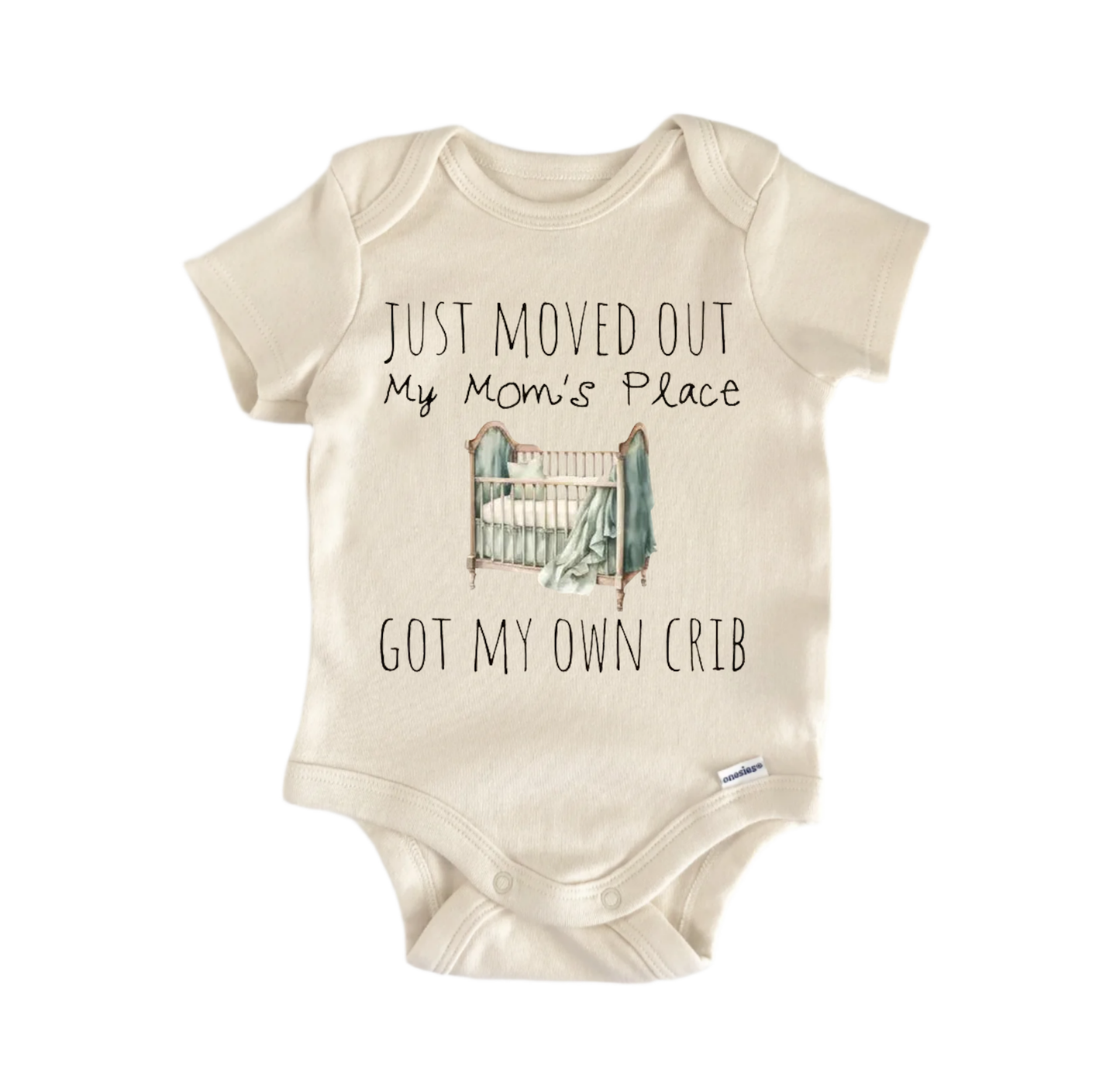 Crib Moved Out Moms Newborn Baby Onesie® Bodysuit