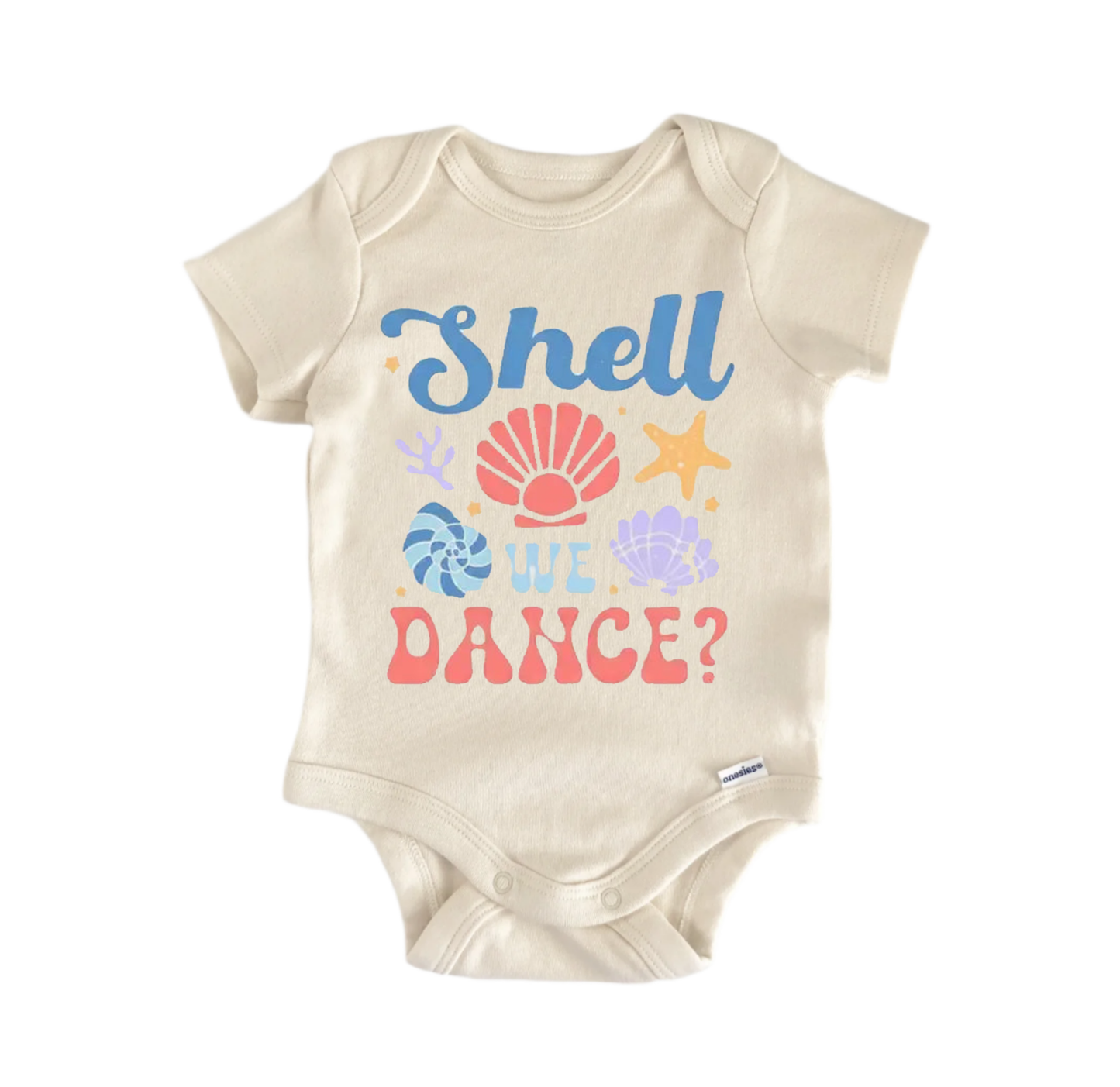 Sea Shell We Dance Newborn Baby Onesie® Bodysuit