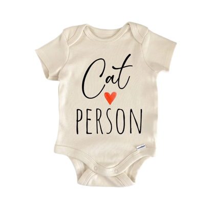Cat Person Lover Newborn Baby Onesie® Bodysuit