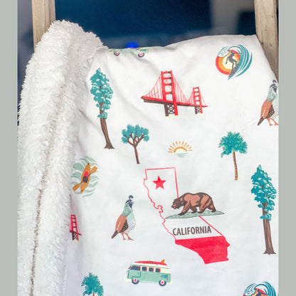 California Plush Throw Blanket 60x80