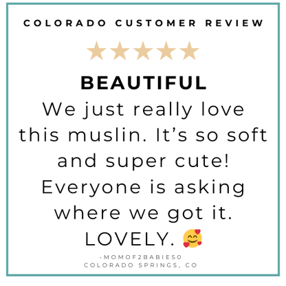Gift Set: Colorado Baby Muslin Swaddle Blanket and Burp Cloth/Bib Combo Extra Large Bamboo Cotton