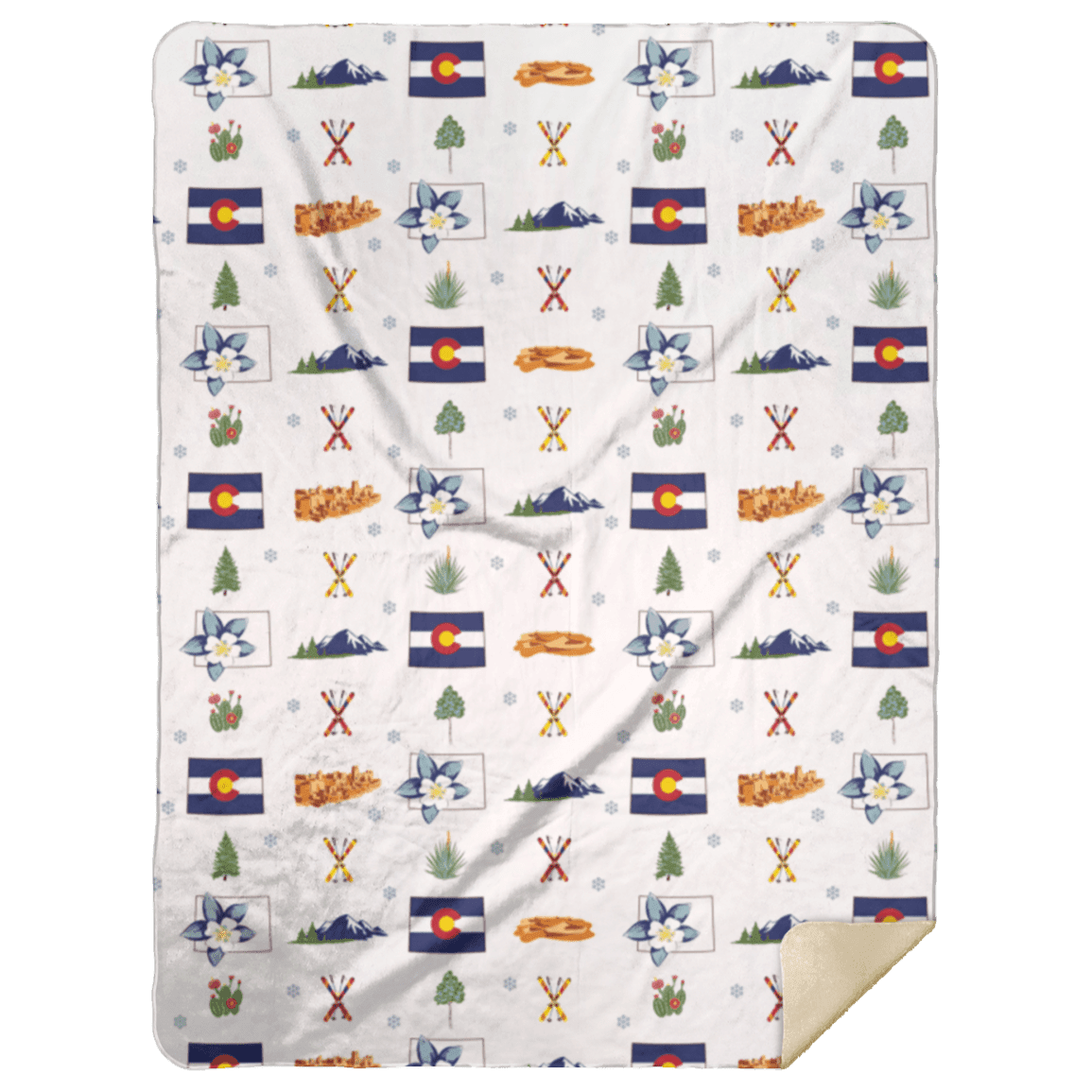 Colorado Plush Throw Blanket 60x80 Soft Hometown Home Accent