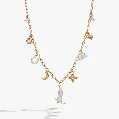 Cosmic Cowgirl Charm Necklace