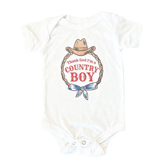 Country Boy Onesie Newborn Coming Home Essential