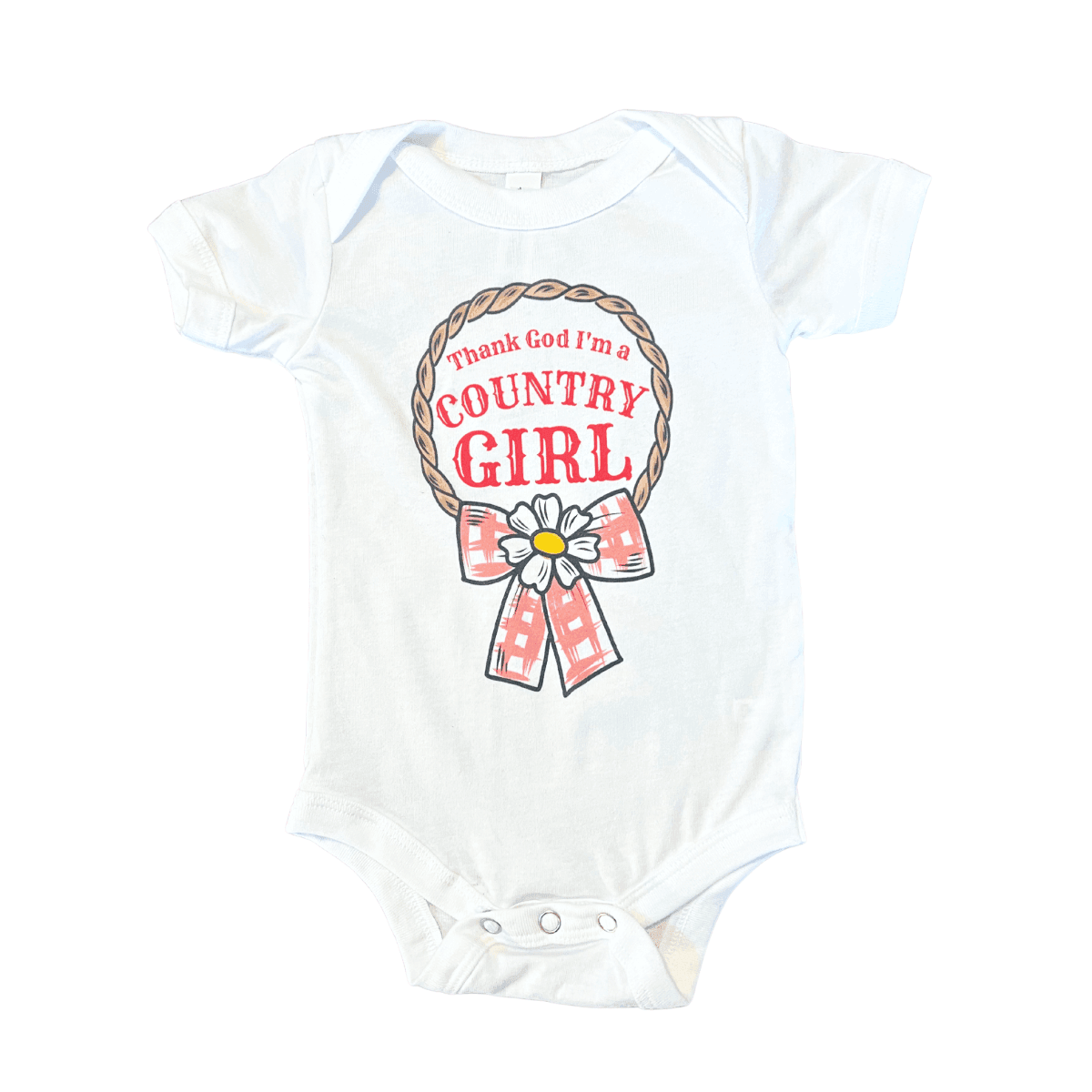 Country Girl Baby Gift Bundle Coming Home Outfit with Swaddle