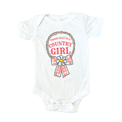 Country Girl Baby Gift Bundle Coming Home Outfit with Swaddle
