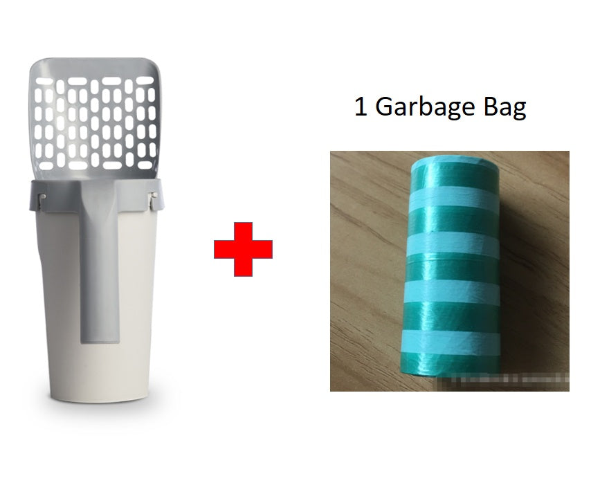 Storage Box Integrated Cat Litter Shovel