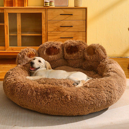 Fleece-lined Large Warm Dog Bed