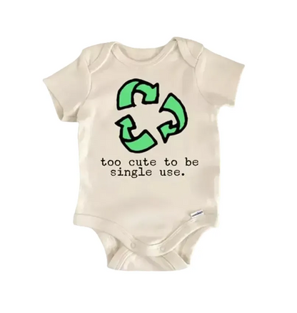 Recycling Recycle Earth Newborn Baby Onesie® Bodysuit