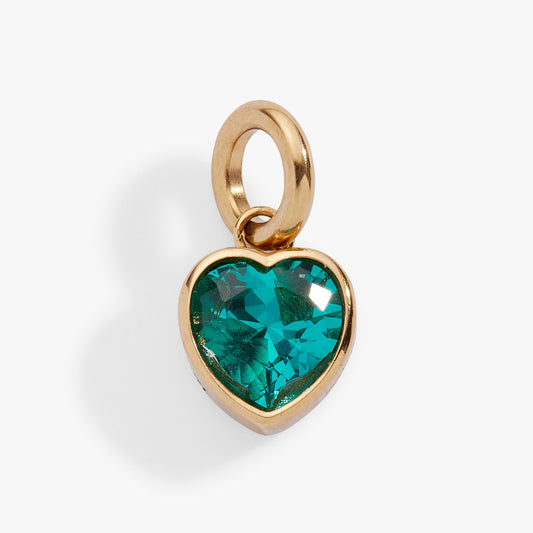 December 'Wisdom' Heart Birthstone Charm