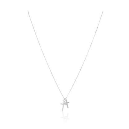 Double Cross Necklace