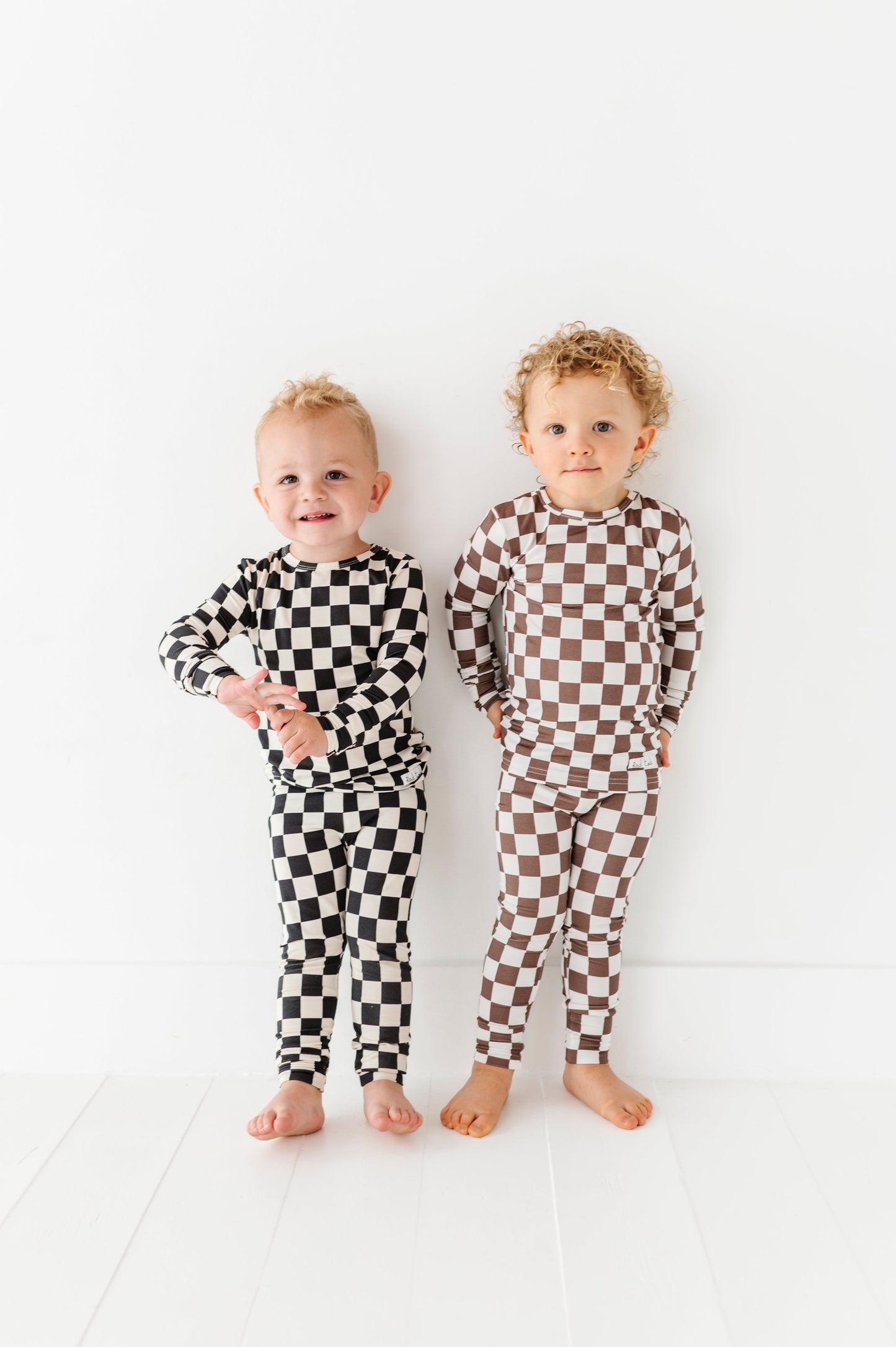 BAMBOO - BRONZE CHECKERED 2 PC