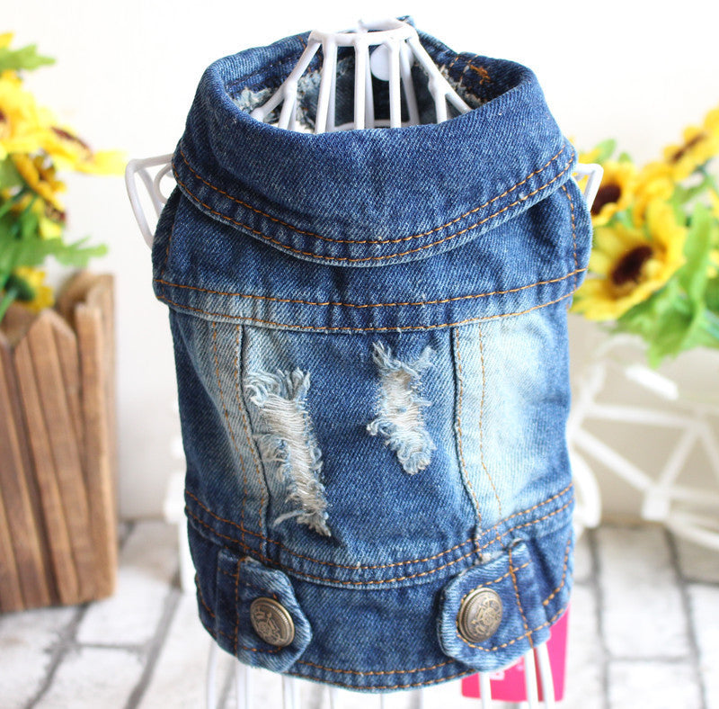 Denim Jacket Jeans Pet Vest