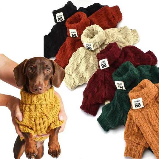 Warm Dog Turtleneck Sweater