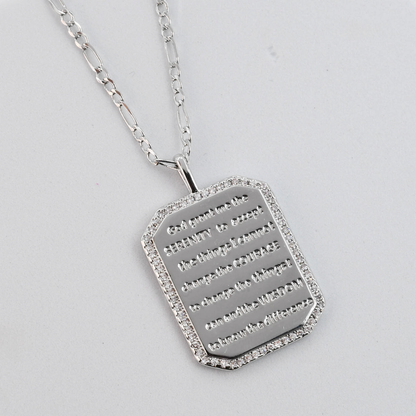 God Grant me Serenity Silver