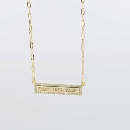Faith Hope Love Gold