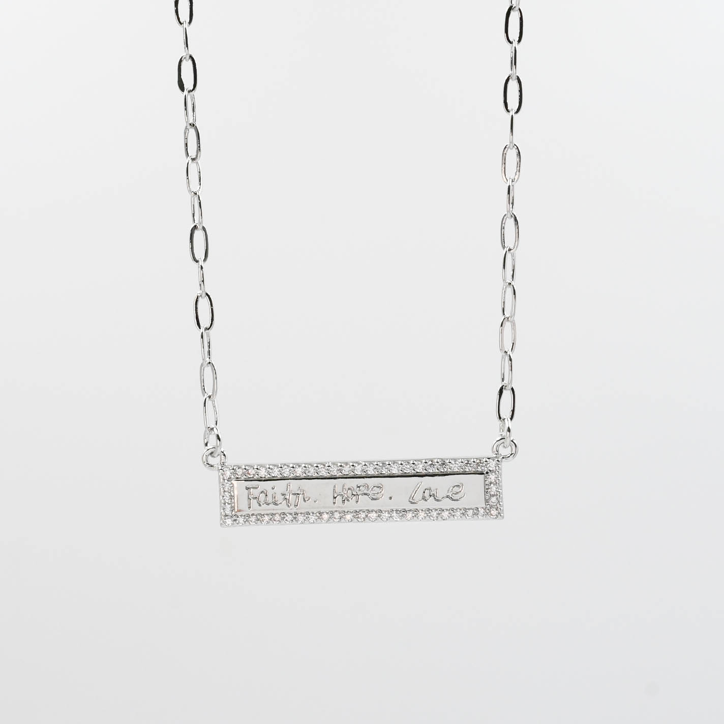 Faith Hope Love Silver