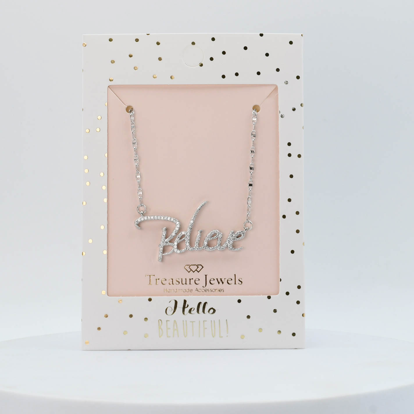 Believe Silver Necklace