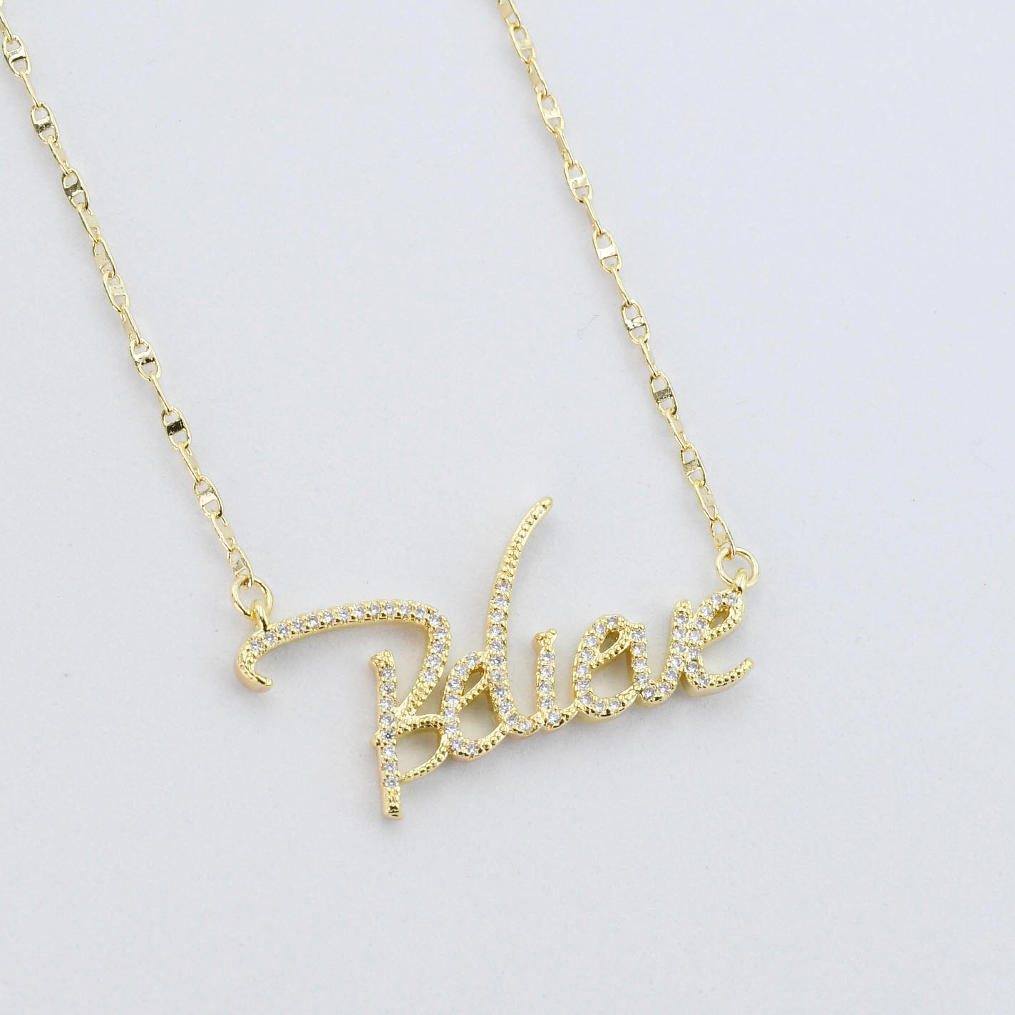 Believe Gold Necklace