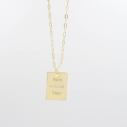 Faith Over Fear Necklace