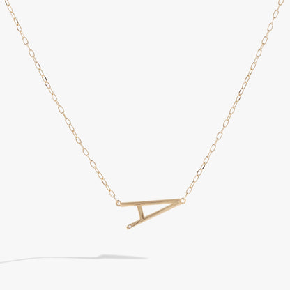 Initial A Precious Elongated Necklace