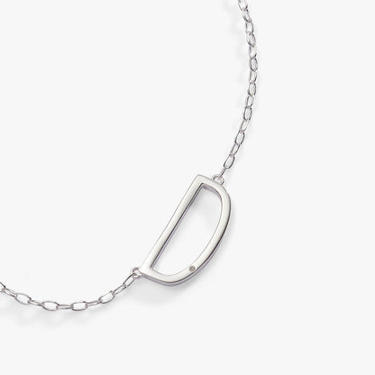 Initial D Precious Elongated Necklace