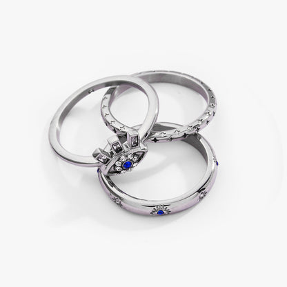 Evil Eye Stacking Ring Set of 3