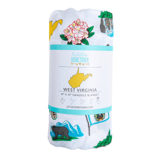 West Virginia Baby Muslin Swaddle Blanket
