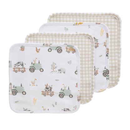 Living Textiles - 5pc 100% Cotton Bath Gift Set | Tractor Ride