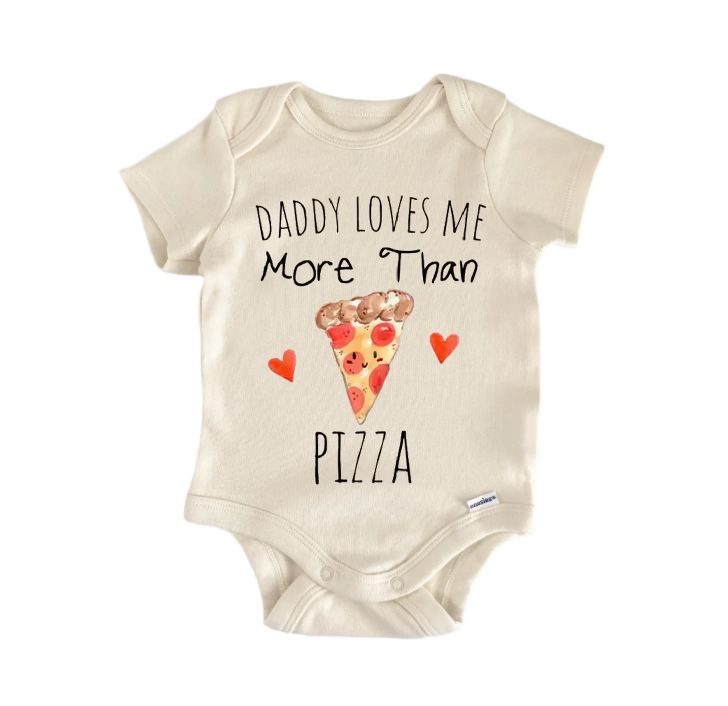 Pizza Love Newborn Baby Onesie® Bodysuit