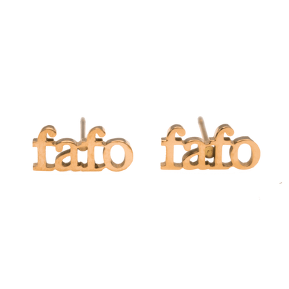 FAFO Acronym Earring Set