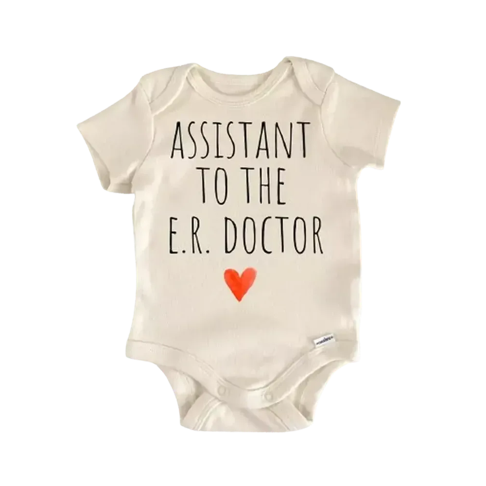 E.R. Er Doctor Nurse Newborn Baby Onesie® Bodysuit