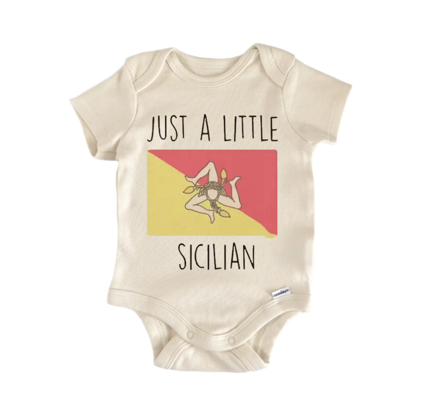 Sicily Italy Italian Newborn Baby Onesie® Bodysuit