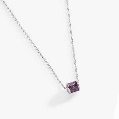 February Birthstone Precious Pendant Necklace