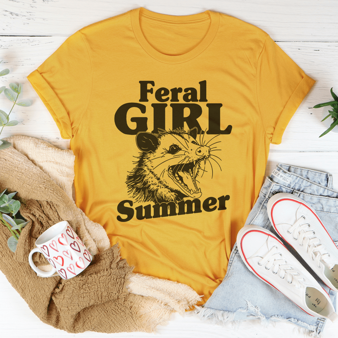 Feral Girl Summer Possum Tee