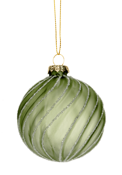 Textured Swirl Ball Ornaments  - Specify color
