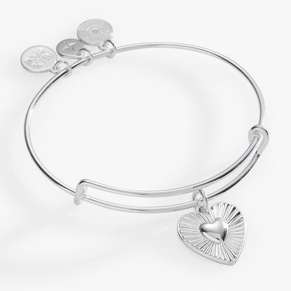 Heartburst Charm Bangle
