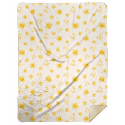 Hey Y'all Plush Throw Blanket 60x80 Meaningful Reminder of Home
