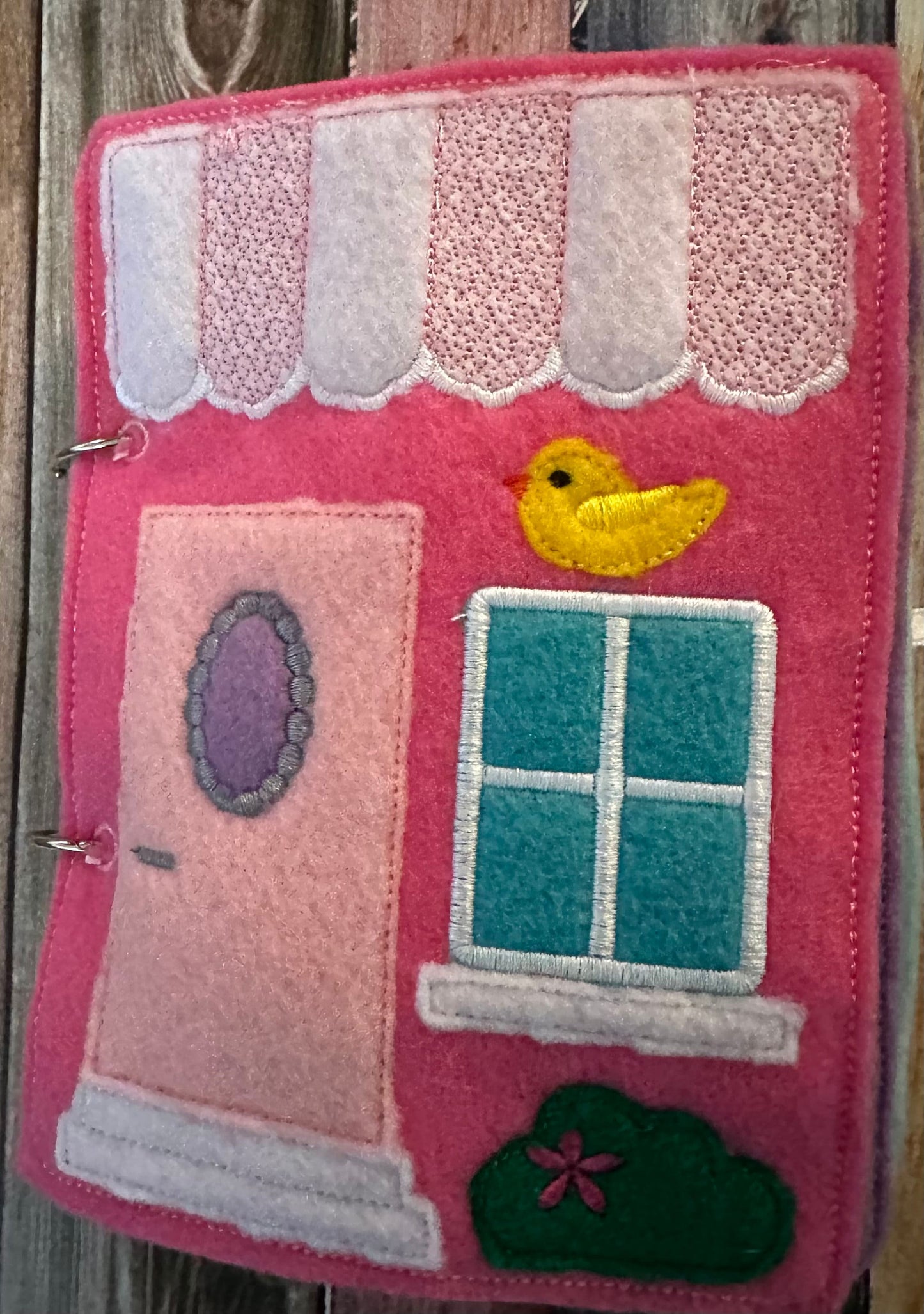 Felt Dollhouse Quiet Book - Toddler Quiet Activity Toy - Educational Gift For Girls - Learning Toy - Unpaper Doll