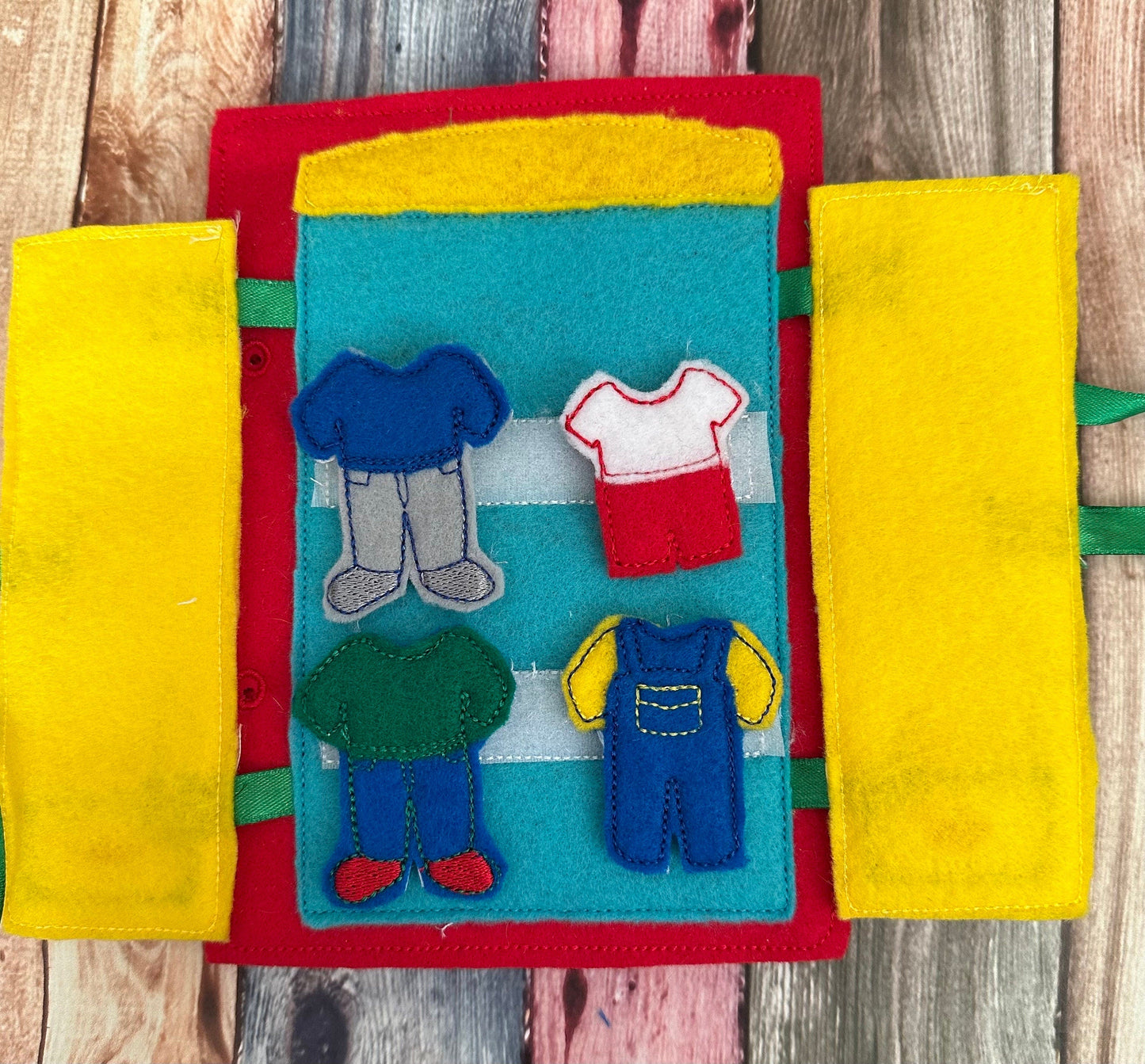 Portable Felt Dollhouse Quiet Book - Toddler Quiet Activity Toy - Educational Gift For Boys and Girls - Learning Toy - Unpaper Doll