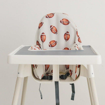 Football Print Highchair Cushion Cover for IKEA Antilop - Wipeable