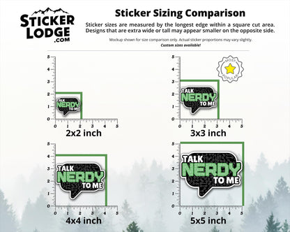 Talk Nerdy to Me Sticker Vinyl Sticker