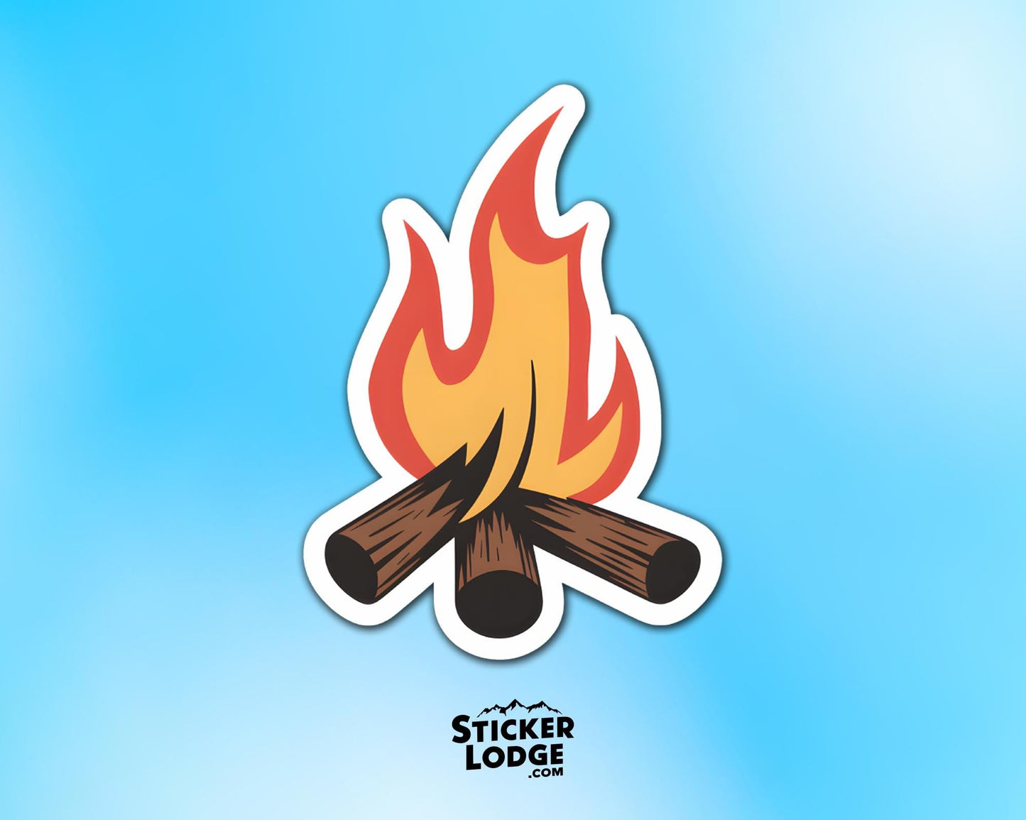 Cozy Campfire Vinyl Sticker