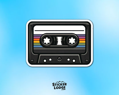 Retro Cassette Tape Vinyl Sticker