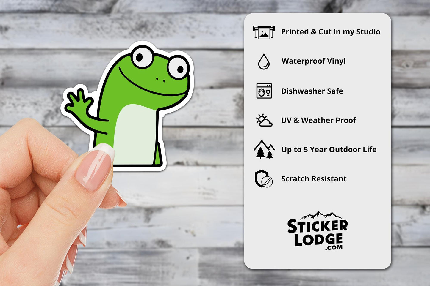 Lizard Meme Vinyl Sticker