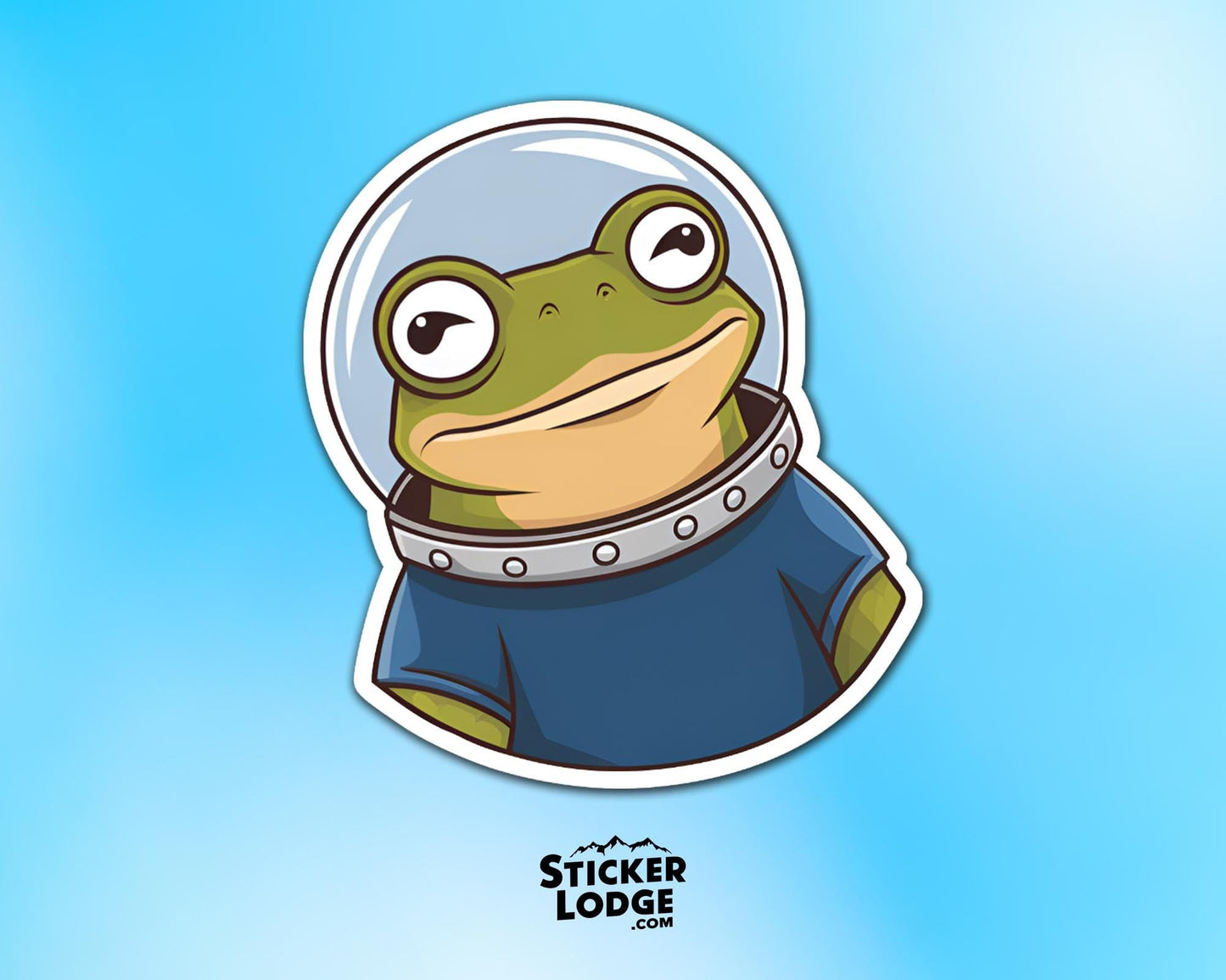 Astronaut Space Frog Vinyl Sticker