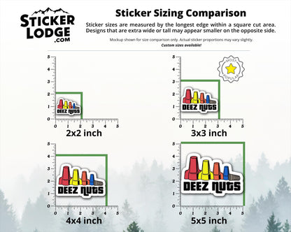 Deez Nuts Vinyl Sticker