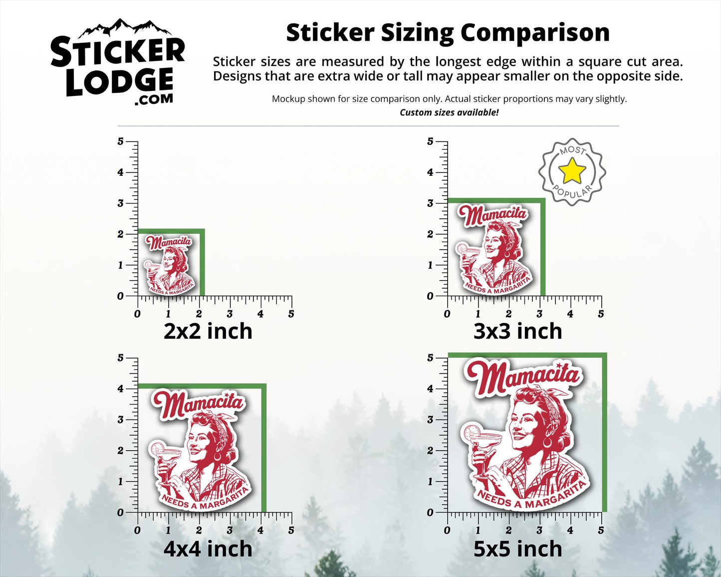 Mamacita Needs A Margarita Vinyl Sticker